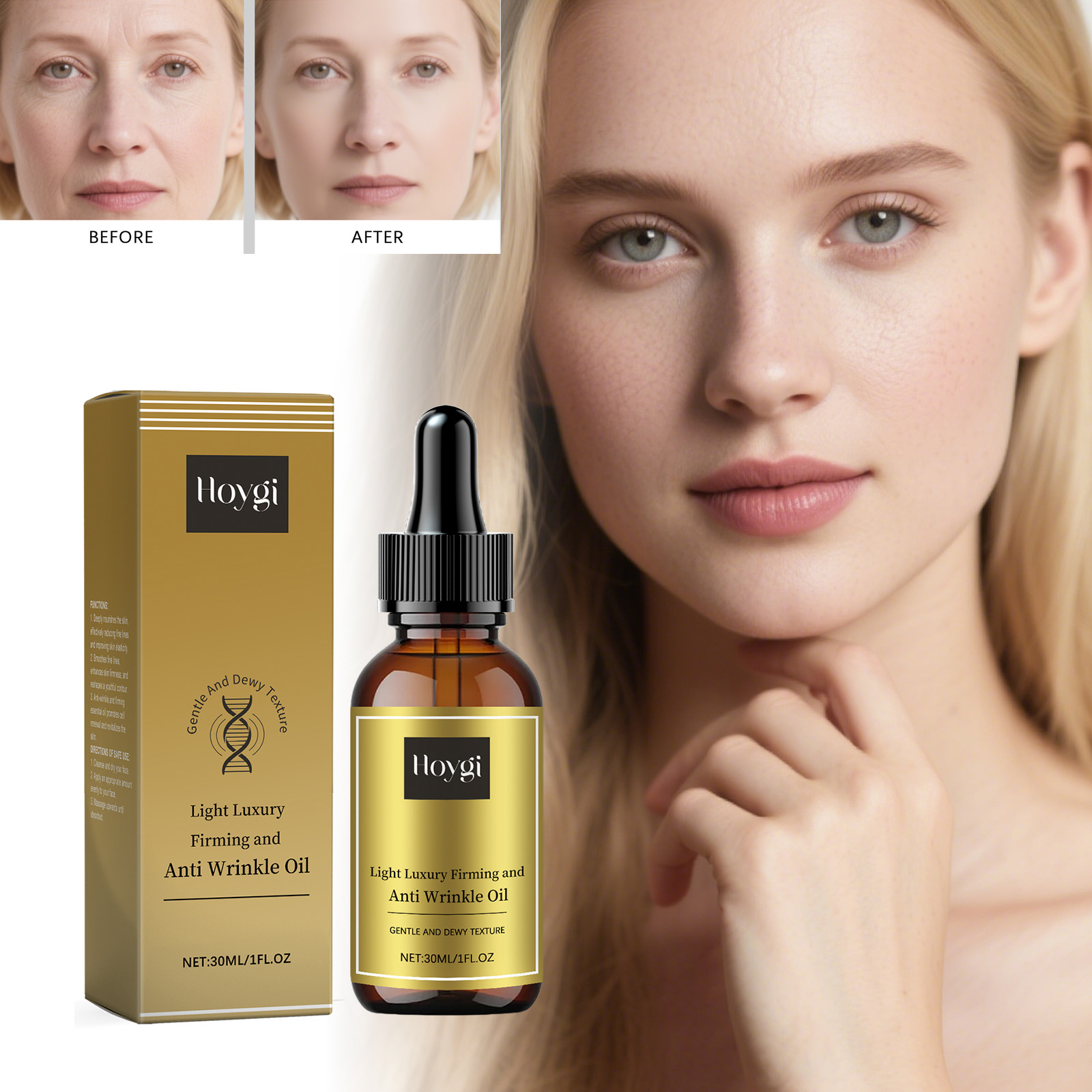Luxury Skin Care - 탄력있는 페이셜 케어 오일 리프팅 주름