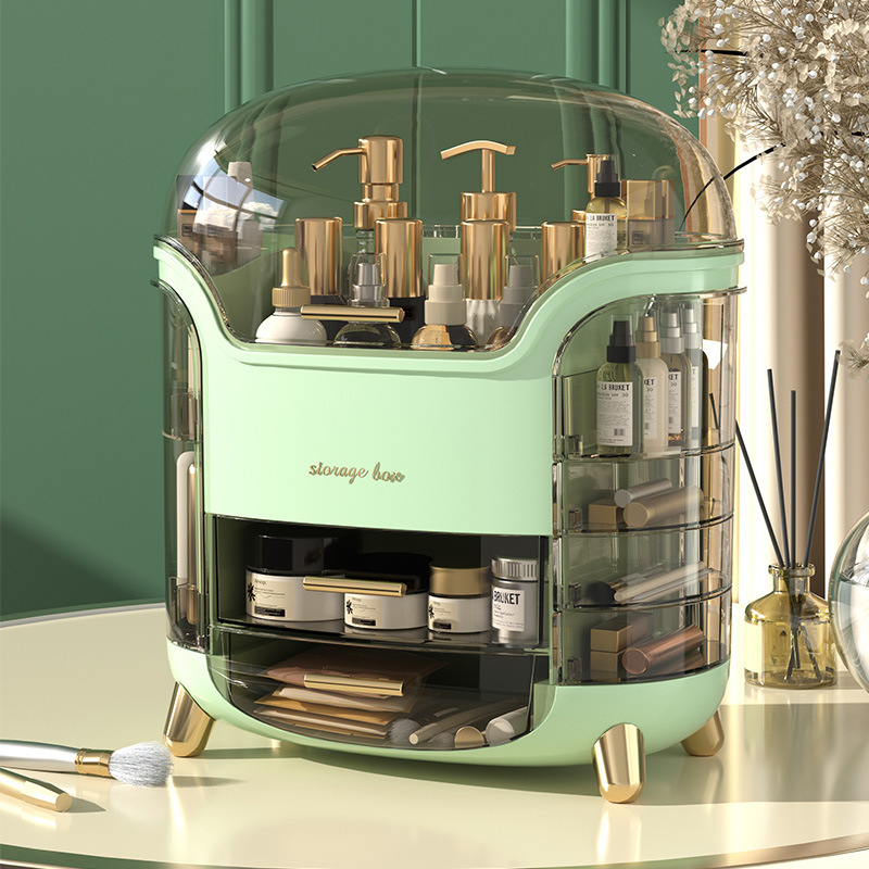 고급 데스크탑 화장품 보관함, 먼지 방지 메이크업 정리 - Luxury Skincare Containers 리뷰 및 가격