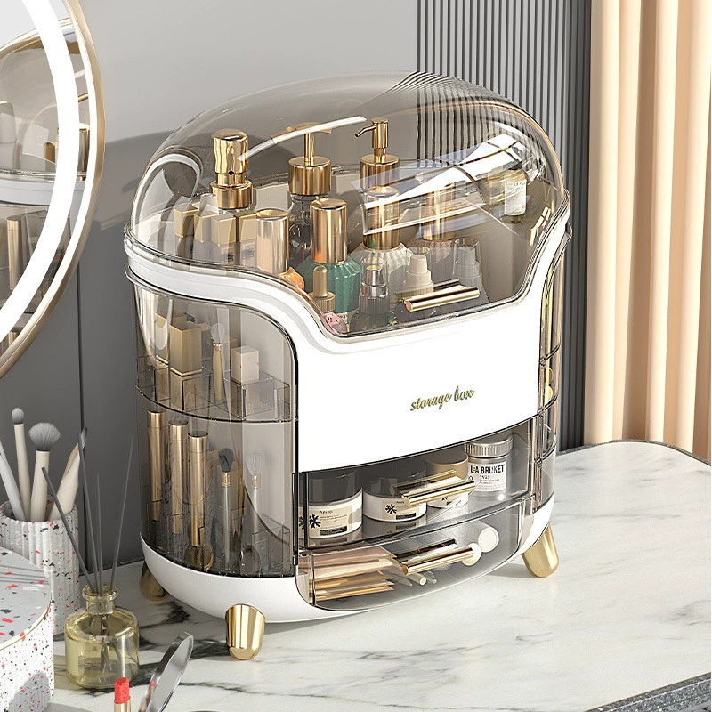 고급 데스크탑 화장품 보관함, 먼지 방지 메이크업 정리 - Luxury Skincare Containers 리뷰 및 가격