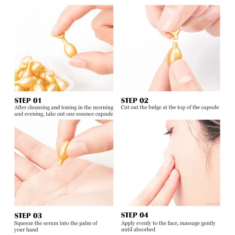 50PCS 페이스 세럼 히알루 론산 캡슐 세럼 스팟 여 - Placenta Extract Serum 리뷰 및 가격