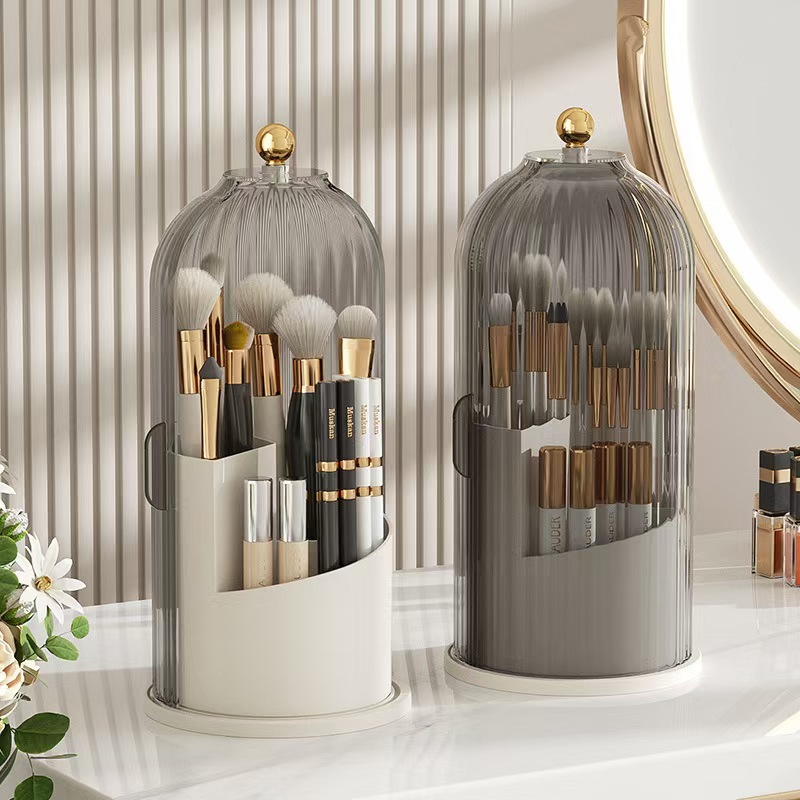 360 °   뚜껑이있는 회전 메이크업 브러쉬 홀더 럭 - Luxury Skincare Containers 리뷰 및 가격