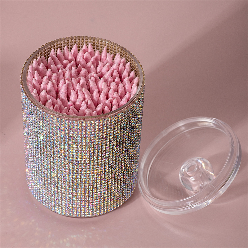 럭셔리 다이아몬드 면봉 보관함 휴대용 면봉 보관 케이스 - Luxury Skincare Containers 리뷰 및 가격